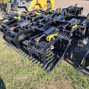 Brand New Made In America Universal Mount Bobcat Skid Loader Skid Steer 72 Skeleton Grapple Bucket