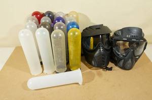 lot 29 image: Paintball Tubes and Masks