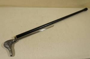 lot 64 image: Duck Head Cane Sword