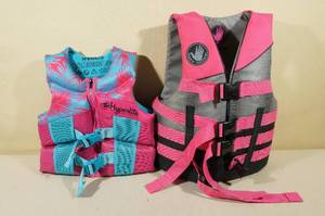 lot 80 image: 2 Pink Life Jackets