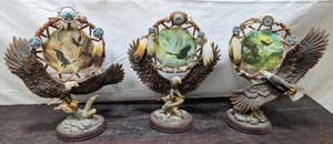 lot 56 image: Three Bradley Exchange Eagle Wings Of Glory Dream Catchers