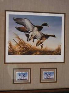 lot 69 image: North Dakota State Duck Stamp & Samples Signed Terry Redlin