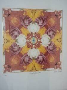 lot 52 image: Breathtaking Fine Art Floral Print by Bell & Todd - Family Jewels - Signed