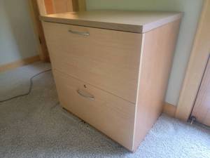 lot 33 image: Sleek Modern Home Office Filing Cabinet