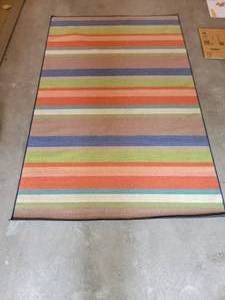 lot 107 image: Modern Striped Area Rug
