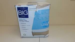 lot 40 image: Queen The Big One Cool Gel Memory Foam Mattress Topper081806756766