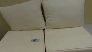 lot 60 image: IVORY Sonoma Goods For Life Indoor  Outdoor Deep Seat Cushion 2-piece Set