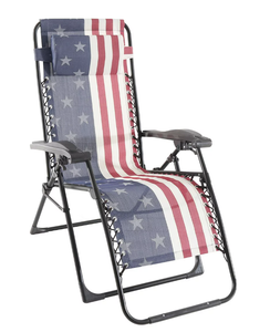 lot 26 image: Sonoma  American Flag Anti-Gravity Patio Lounge Chair