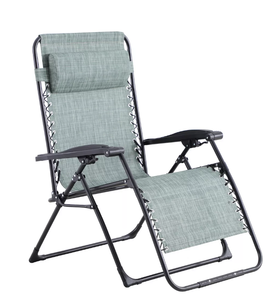 lot 30 image: Teal Sonoma Goods For Life XL Anti-Gravity Patio Lounge Chair