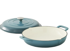 lot 48 image: Food Network 3.5-qt. Enameled Cast-Iron Braiser with Lid 048552652797
