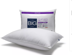 lot 58 image: 2 Pack The Big One Feather Pillow Queen