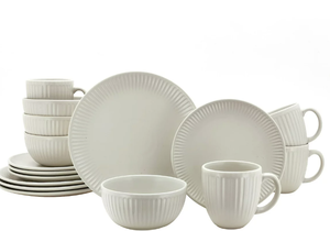 lot 69 image: Food Network Dion 15-pc. Dinnerware Set   15-pc. One Bowl Missing see Photos  400587313645