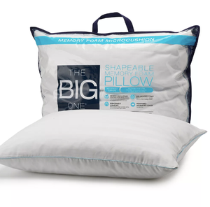 lot 84 image: 2 Pack The Big One Shapeable Memory Foam Pillow 815489024856