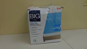 lot 133 image: Queen The Big One Cool Gel Memory Foam Mattress Topper 081806756766