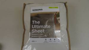 lot 142 image: King Gray Sonoma Goods For Life 400 Thread Count Ultimate Sheet Se 400381326292