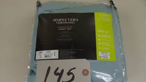 lot 145 image: King  Arona Blue Simply Vera Wang KING Sheet Set -