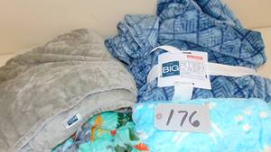 lot 176 image: 4 Mixed Throws Soft