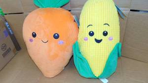 32 Boxs of 4 Plush CARROT And CORN  22 Inch Hug Me Stuffed