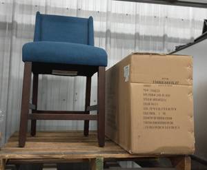 lot 9 image: 2 New Threshold counter height chairs