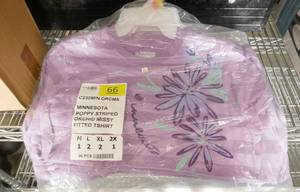 lot 66 image: 6 Minnesota tshirts 1-Med 2-Lg 2-XL 1-2X