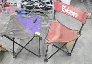 lot 74 image: Small collapsible chairs