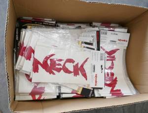lot 83 image: Box of REDNECK decals guessing 100-150