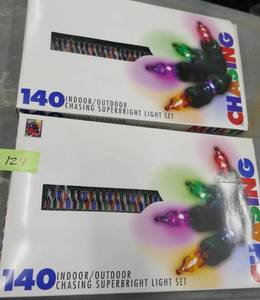 lot 129 image: 2 new boxes of Christmas lights