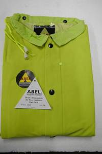 lot 156 image: 2 New Rain Suits - coat and pants - size  SMALL - Hi-Vis Lime Green