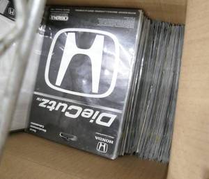 lot 170 image: Box of Honda decals, guessing 150