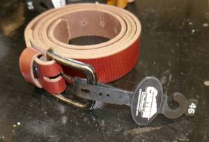 lot 185 image: New leather belt size 46