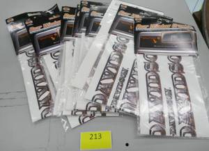 lot 213 image: 10 Harley Davidson decals
