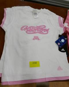 lot 230 image: 2 girls Med 1012 Adidas gophers shirts