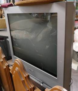 lot 245 image: Two working TVs both 27 inch - Sanyo and Toshiba