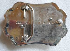 lot 257 image: Vintage Western Horse Head Inlay Belt Buckle