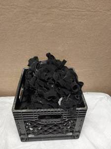 CRATE FULL OF VELCRO STRAPS