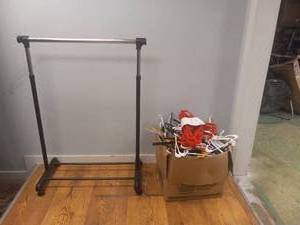 CLOTHING RACK & HANGERS