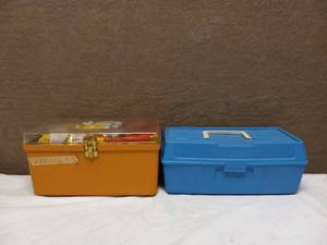 2 TACKLE BOXES WITH TACKLE
