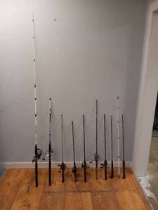 LOT OF FISHING POLES