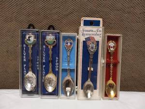 5 SOUVENIR SPOONS