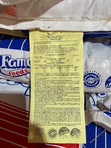 lot 30 image: Famo Feeds R1200 Rumensin 50# bag unopened
