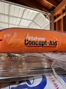 lot 35 image: Concept Aid Breeding Mineral 50# bag with Amaferm Excellent Mineral retail 44.00 a bag