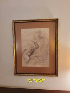 lot 100 image: Madonna & Child Print