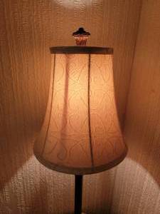 lot 103 image: Lion Footed Candlestick Lamp