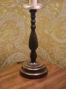 lot 107 image: Capiz Schell Candlestick Lamp