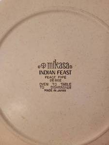 lot 119 image: Mikasa Indian Feast Peace Pipe Plates