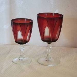 lot 62 image: Ruby to Clear Stemware Service