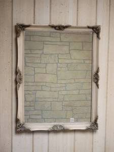 lot 134 image: Elegant Louis XV Cream Wall Mirror
