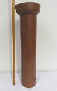 lot 3 image: Stamped Red Wing Pottery Sewer Pipe Piece - 26