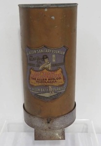lot 46 image: Antique 1908 Allen Bath Apparatus Sanitary Fountain Shower Water Conservation