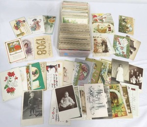 lot 50 image: 300 VintageAntique Post Cards - Photo, Holiday, Sights, Misc.